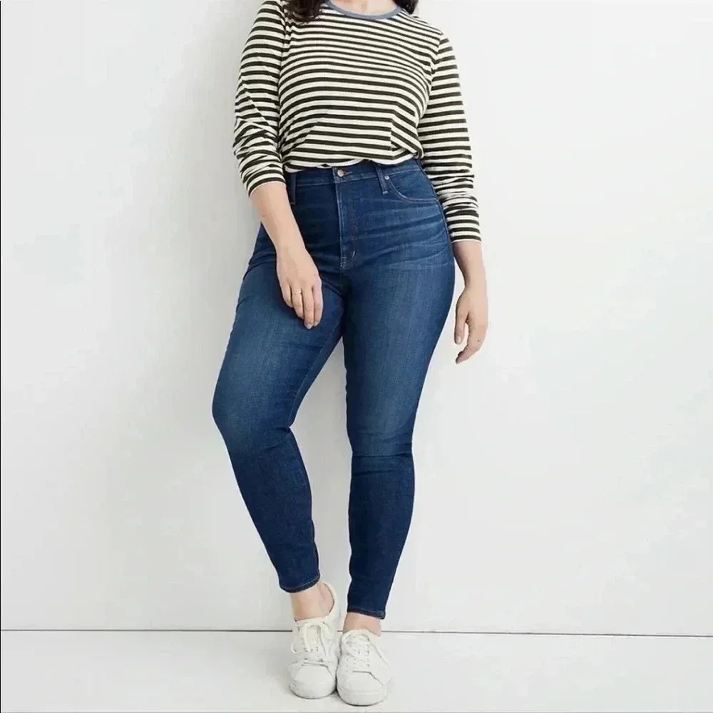 Madewell NWT Curvy High Rise Skinny Jeans Sz 37 Petite